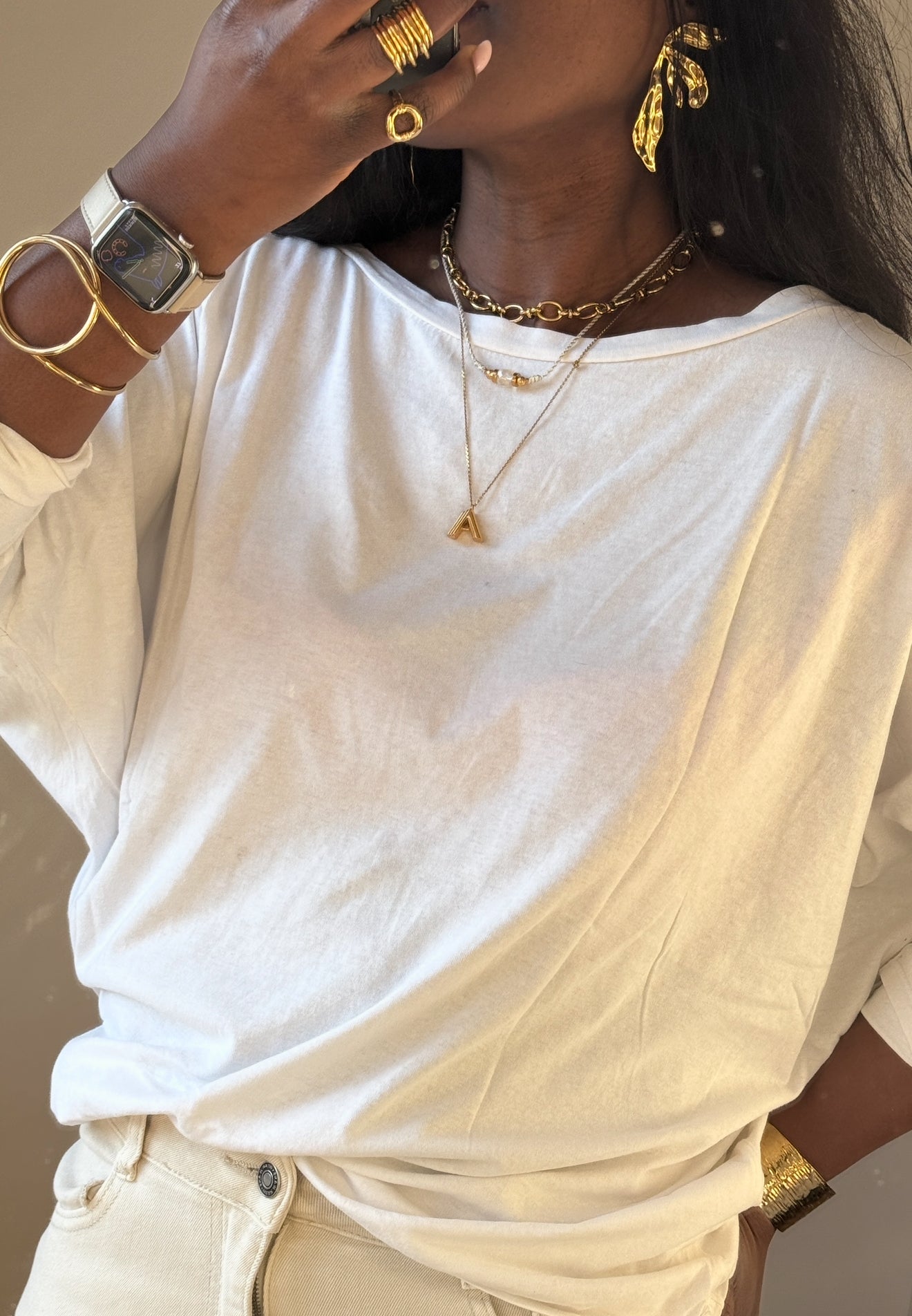 Earrings Diyo color Gold