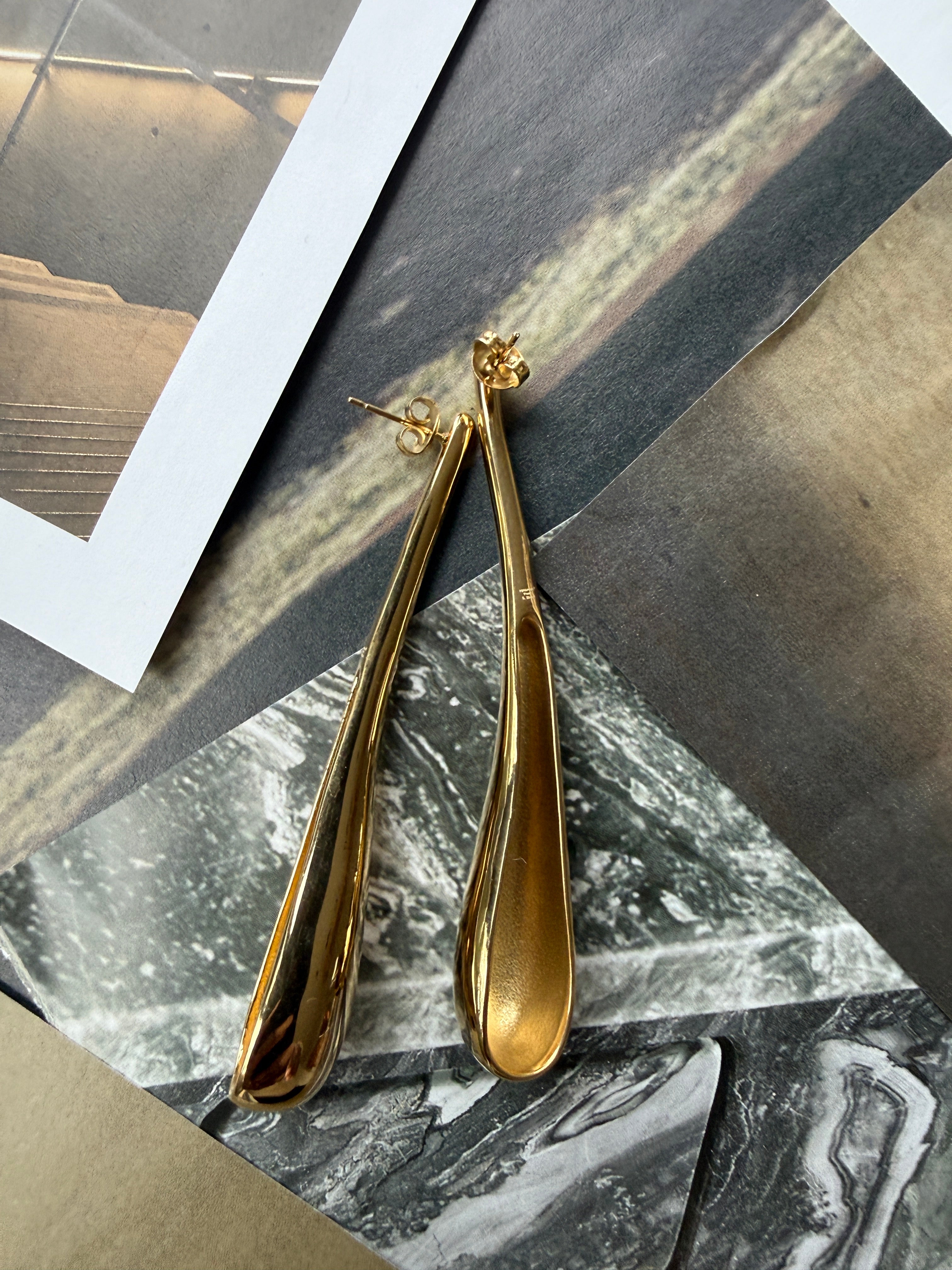 EARRINGS / STAINLESS STEEL / 6CM