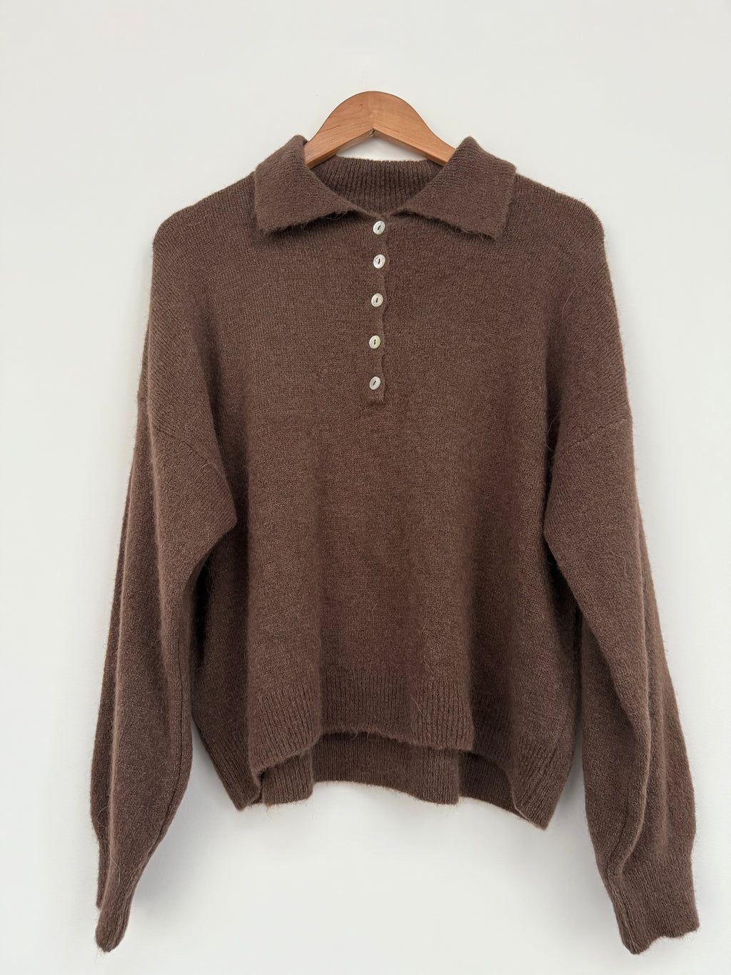 KNIT VIRY COLOR BROWN