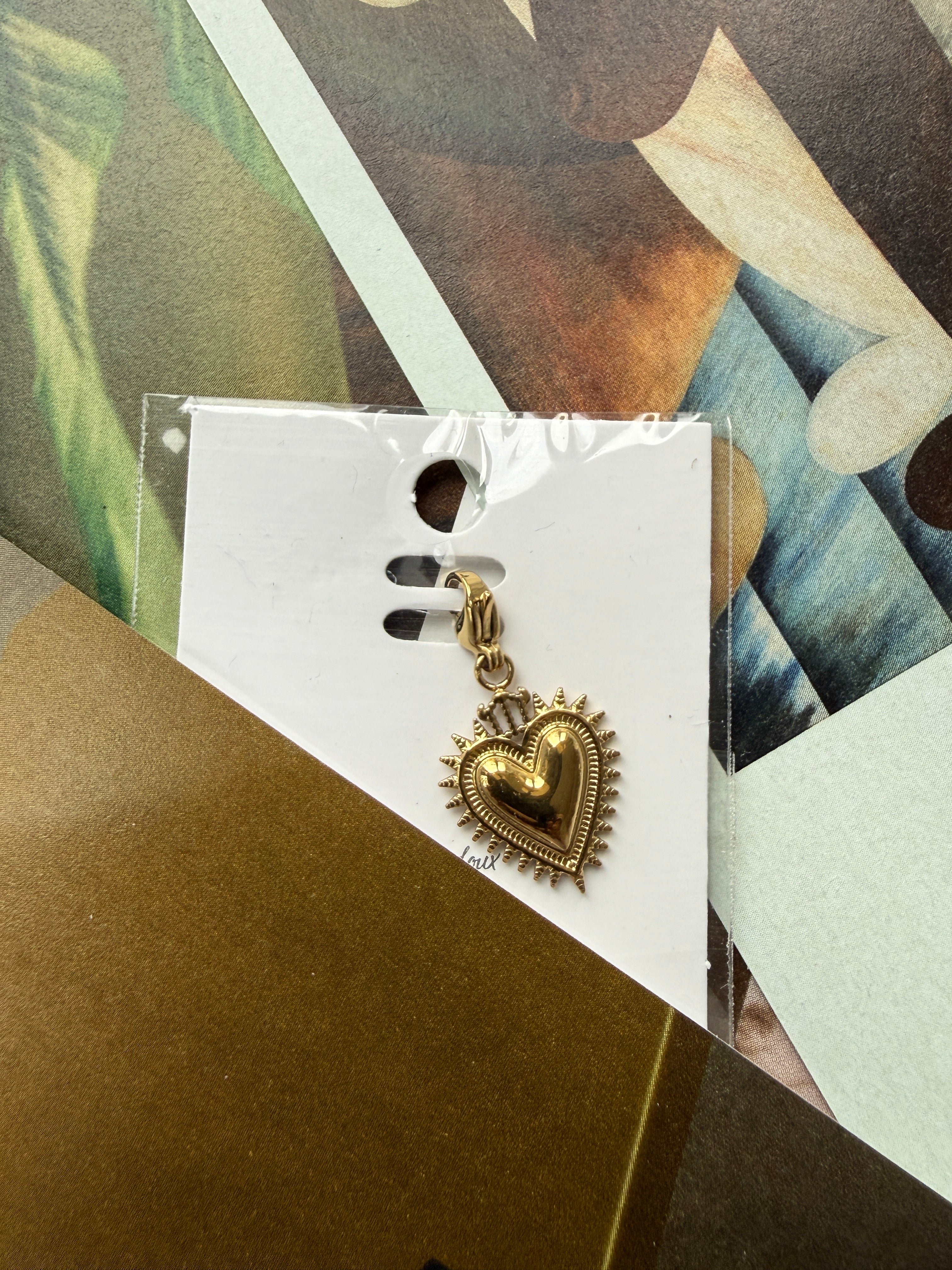 HEART CHARM / STAINLESS STEEL