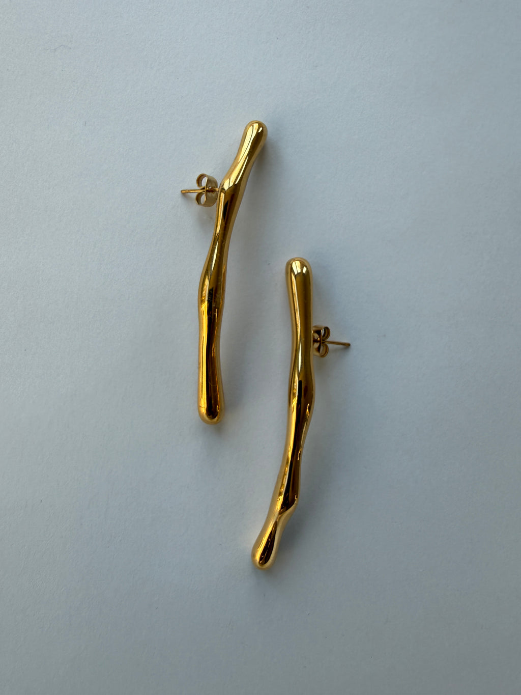 EARRINGS / STAINLESS STEEL / 6CM