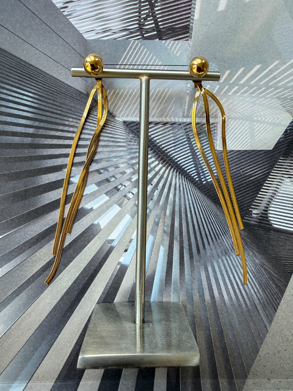 EARRINGS / STAINLESS STEEL / 5CM