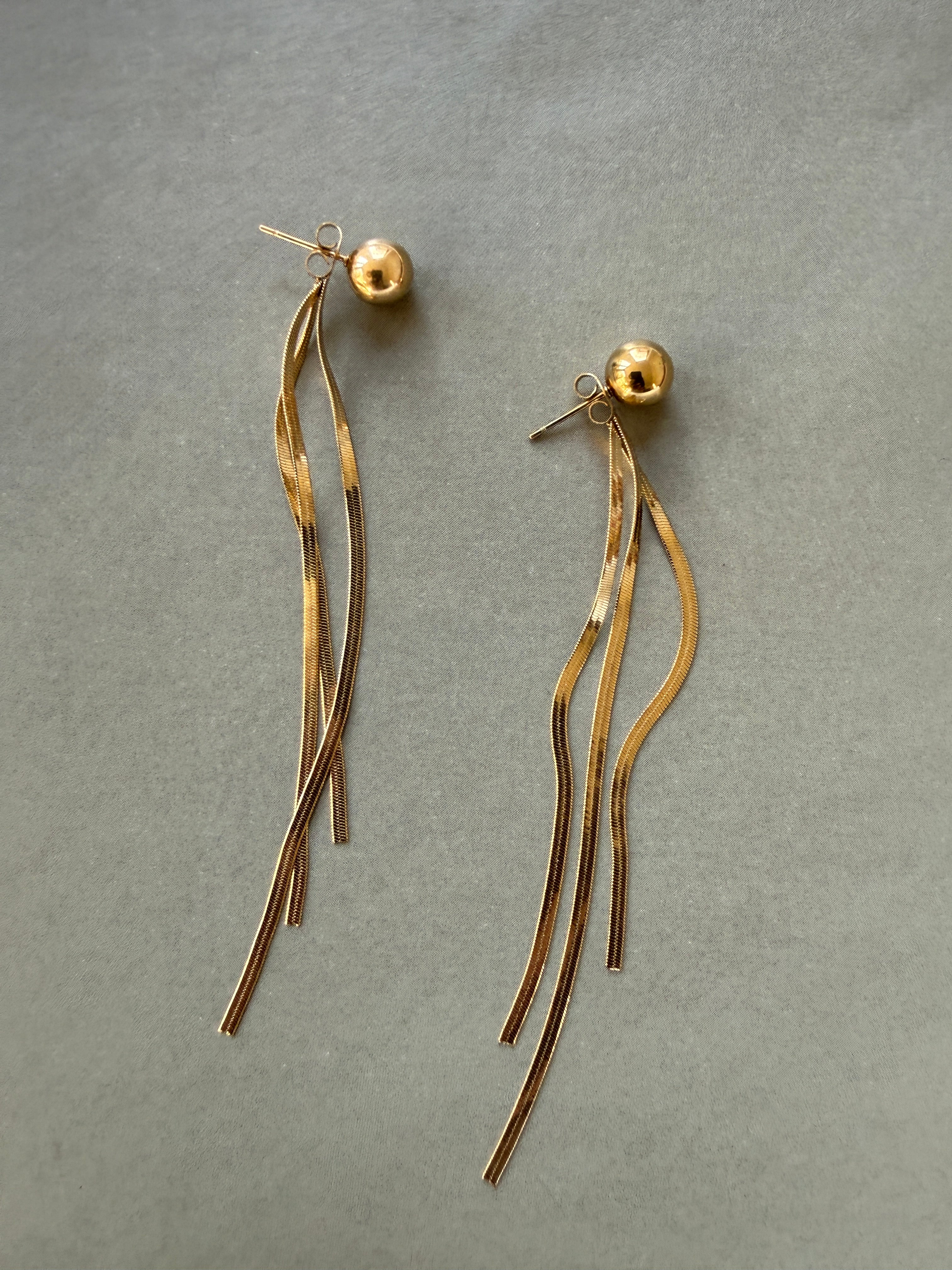 EARRINGS / STAINLESS STEEL / 5CM