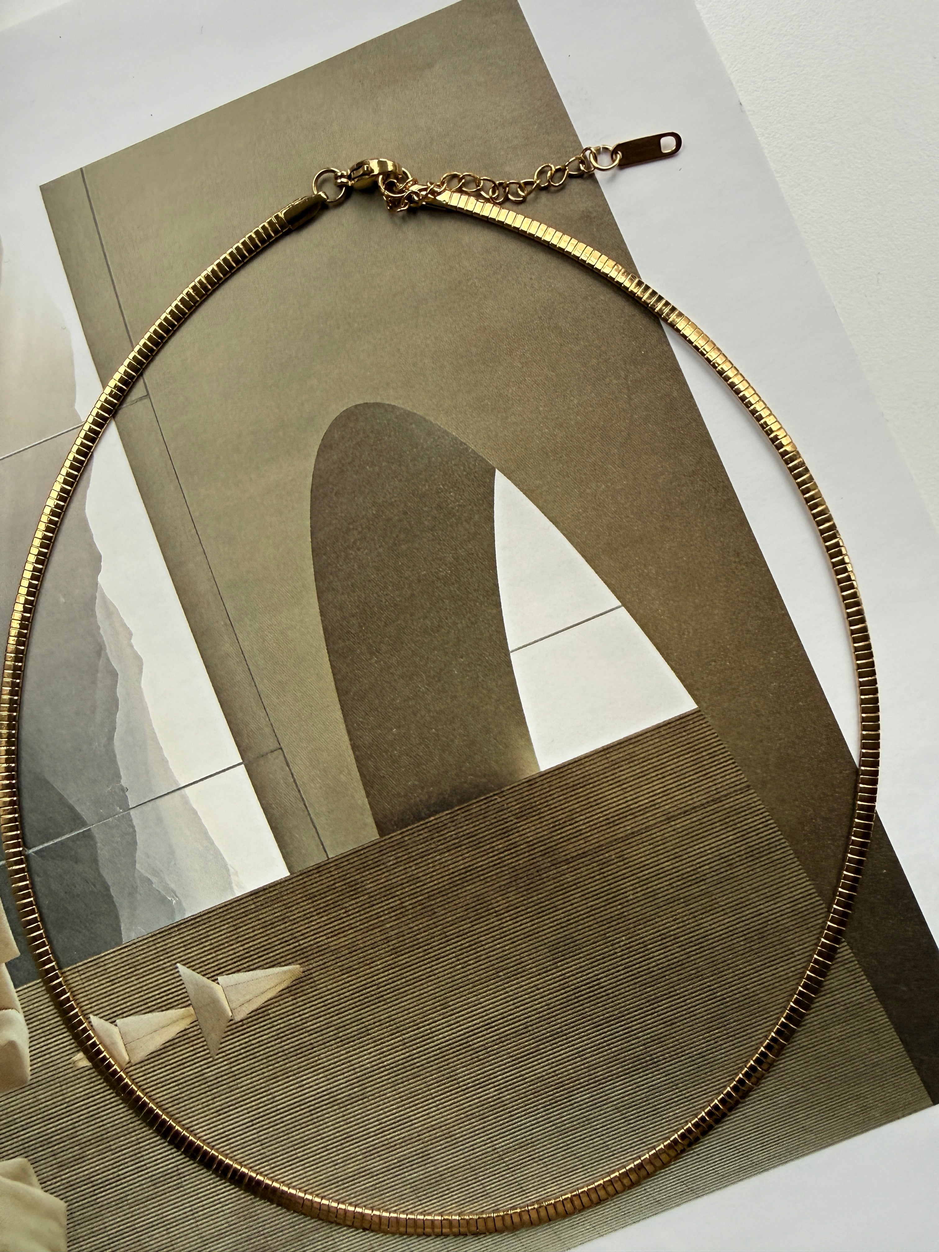 STAINLESS STEEL NECKLACE, 40CM