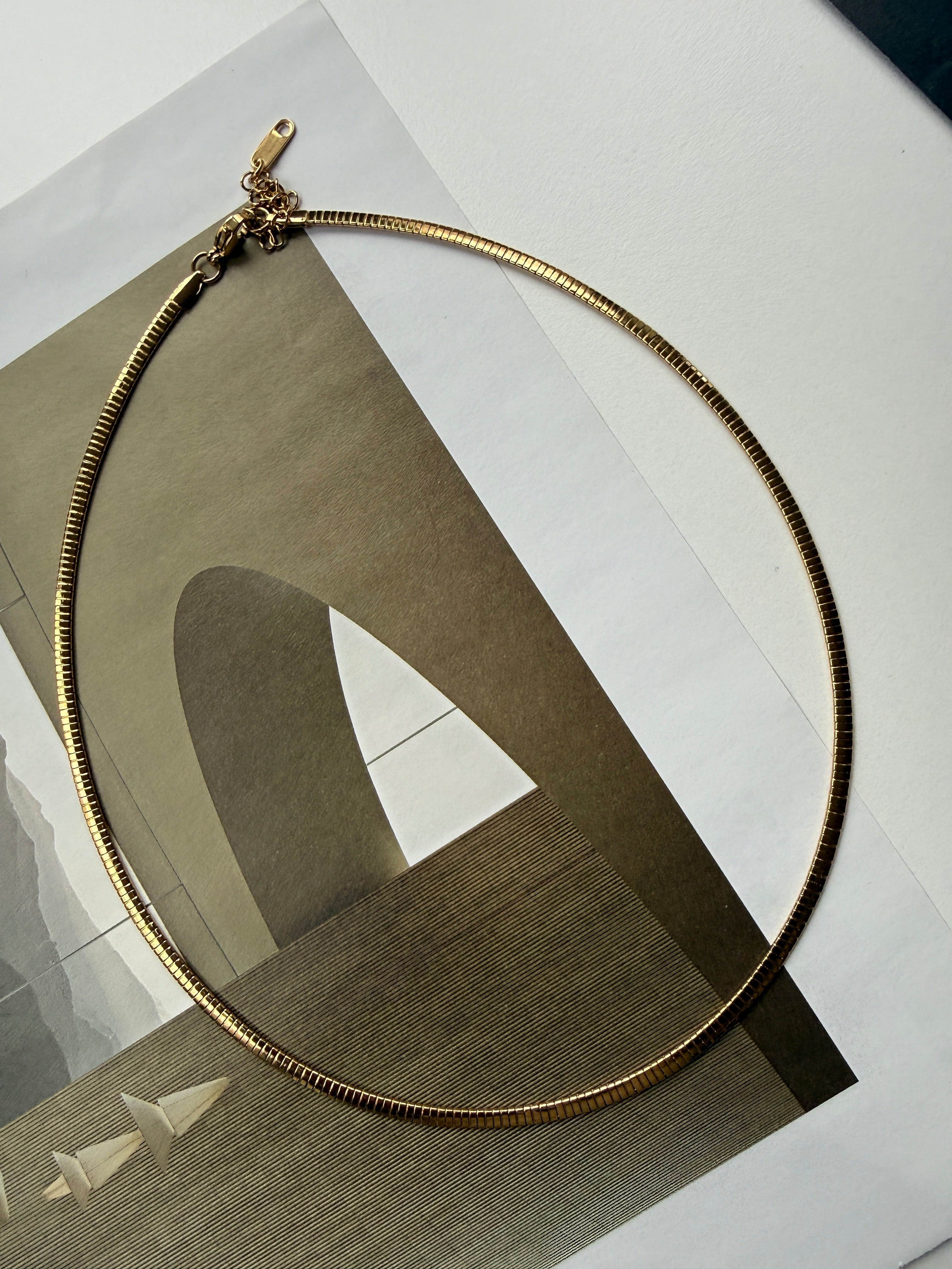 STAINLESS STEEL NECKLACE, 40CM