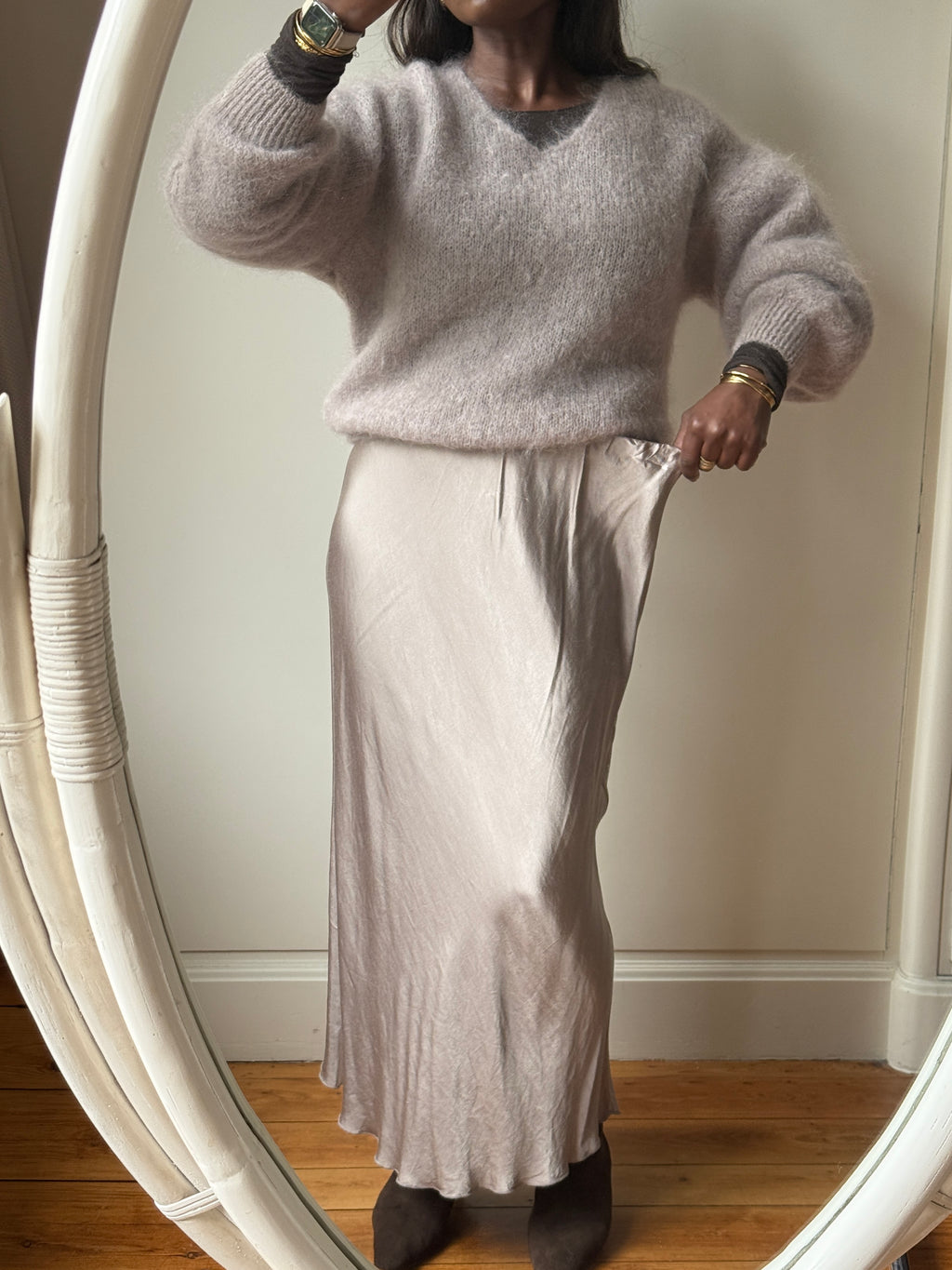 SKIRT NAT COLOR STONE