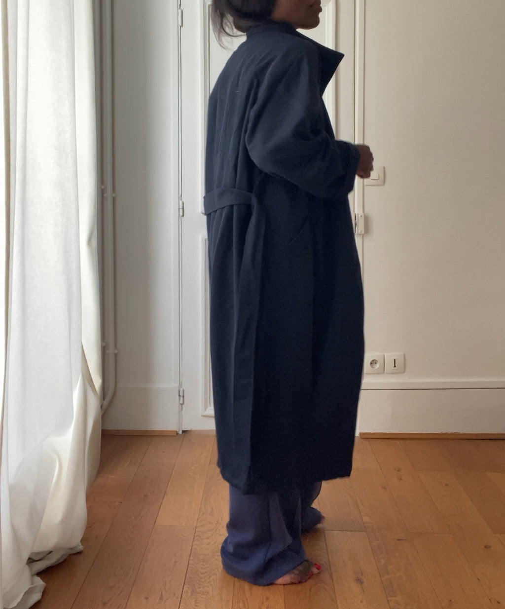 oversized trench coat ÏLYA marine