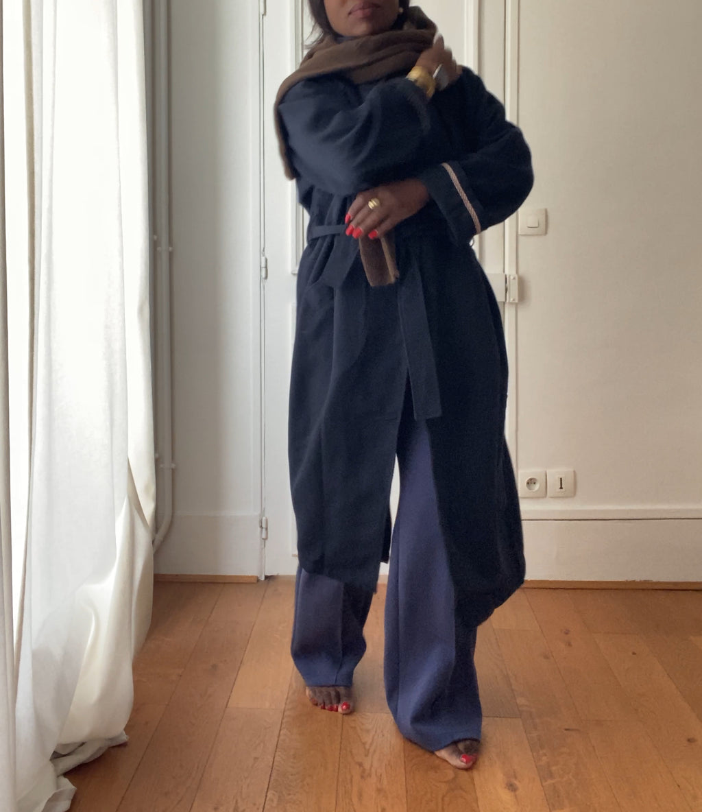 oversized trench coat ÏLYA marine