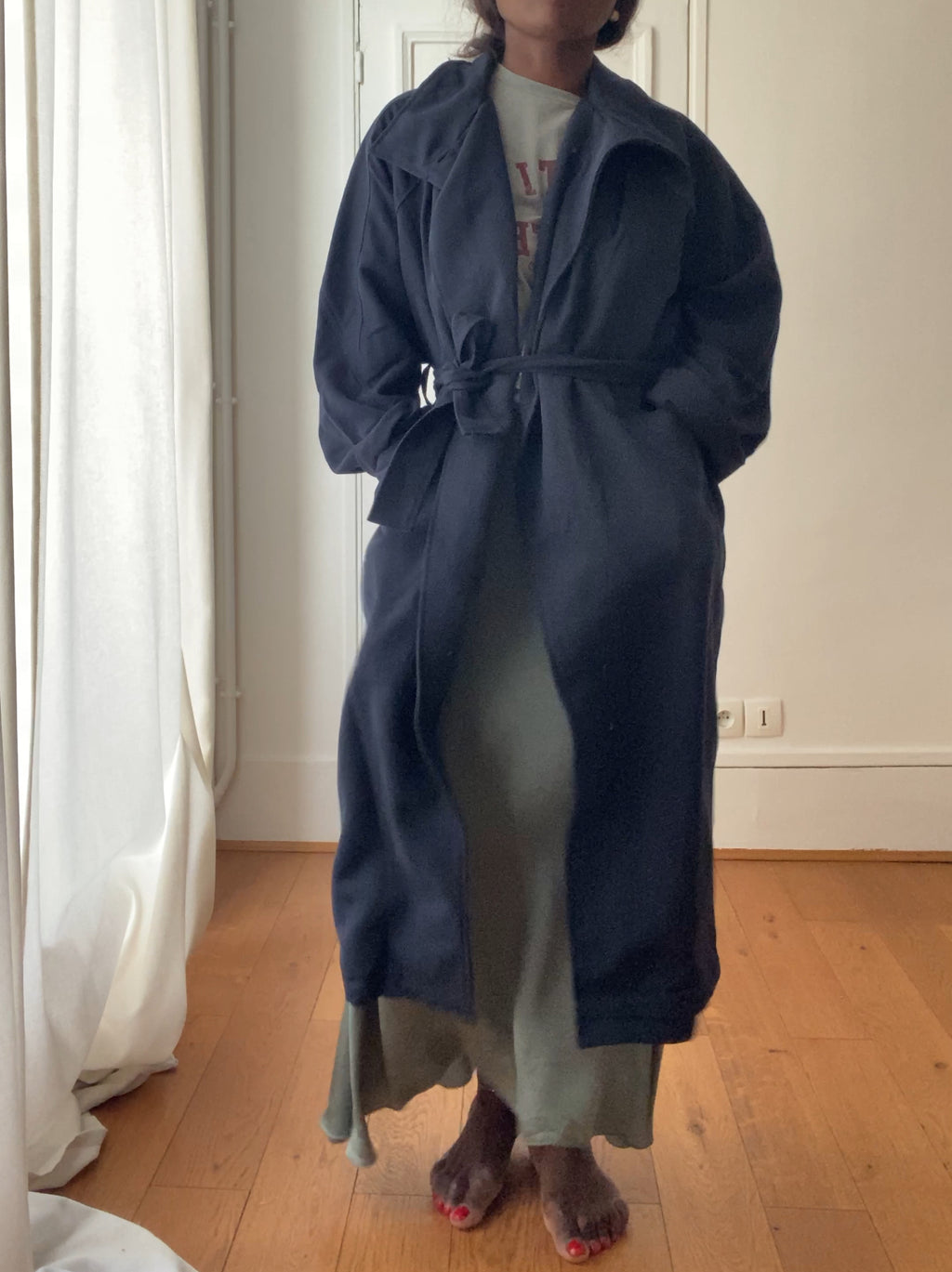oversized trench coat ÏLYA marine