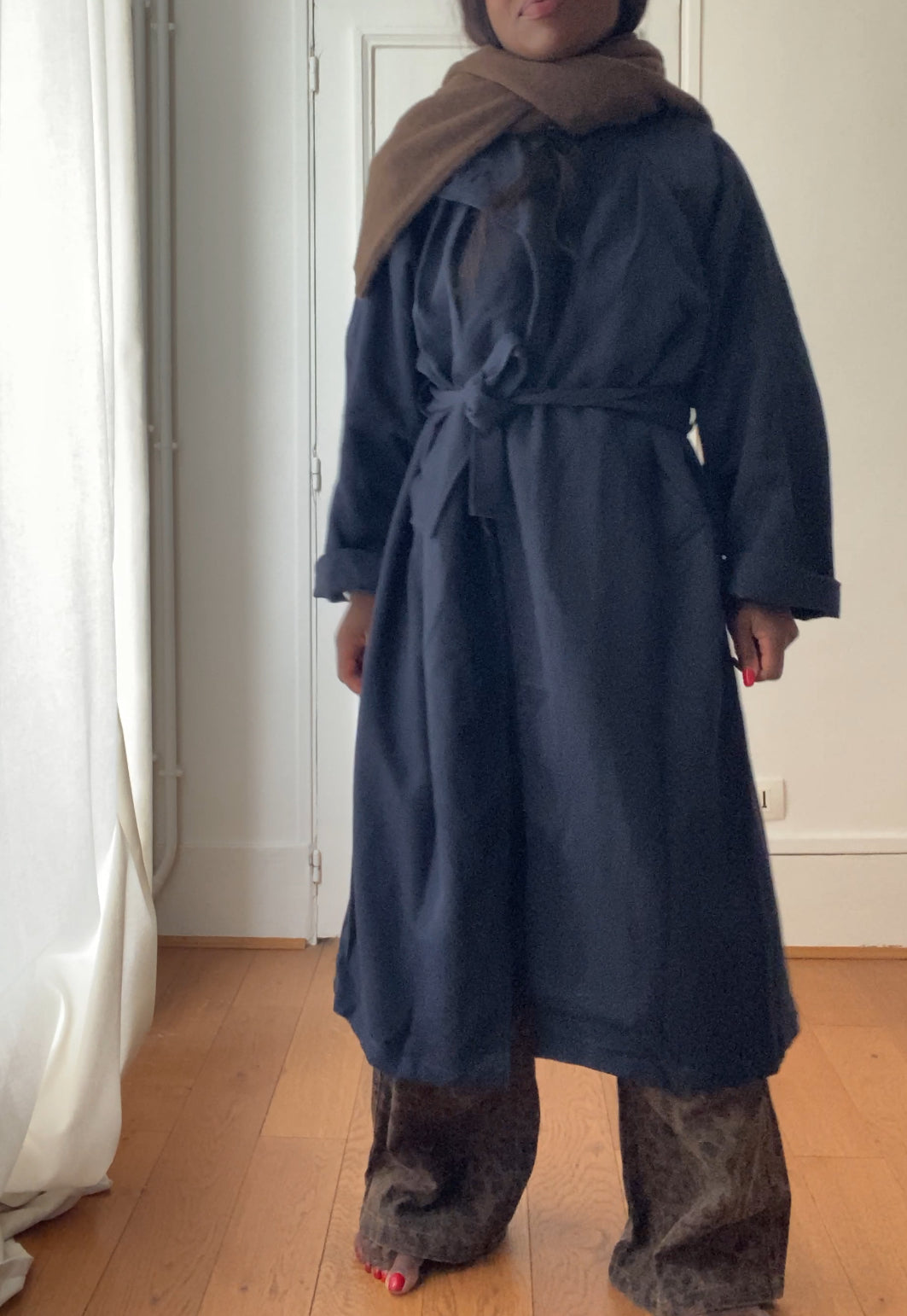 oversized trench coat ÏLYA marine