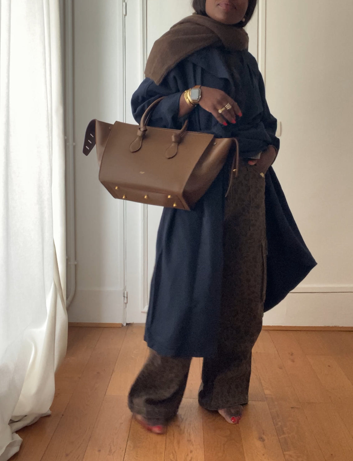 oversized trench coat ÏLYA marine