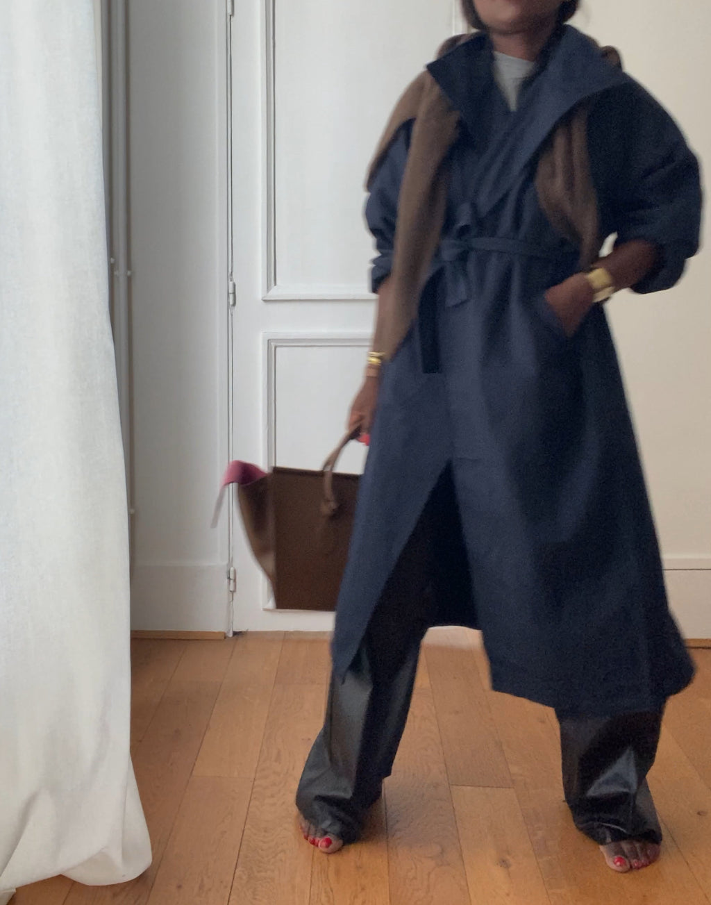 oversized trench coat ÏLYA marine