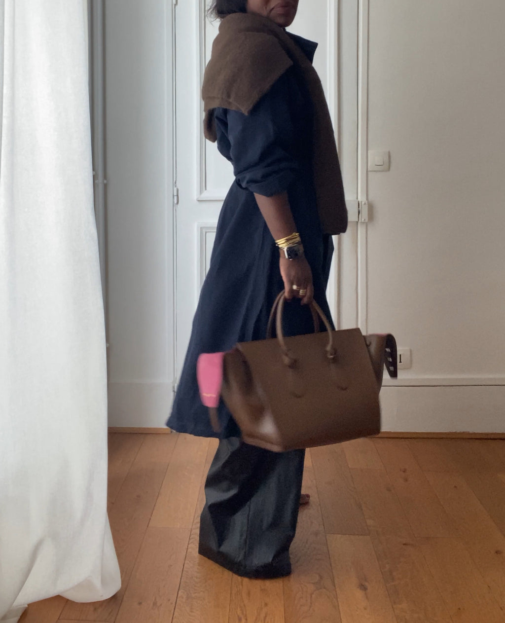 oversized trench coat ÏLYA marine