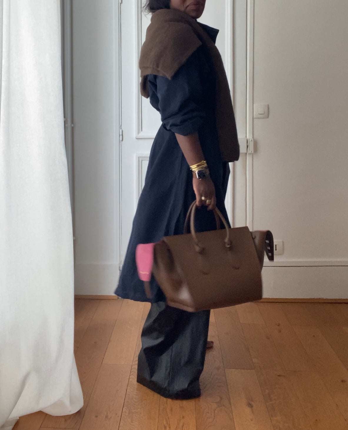 oversized trench coat ÏLYA marine