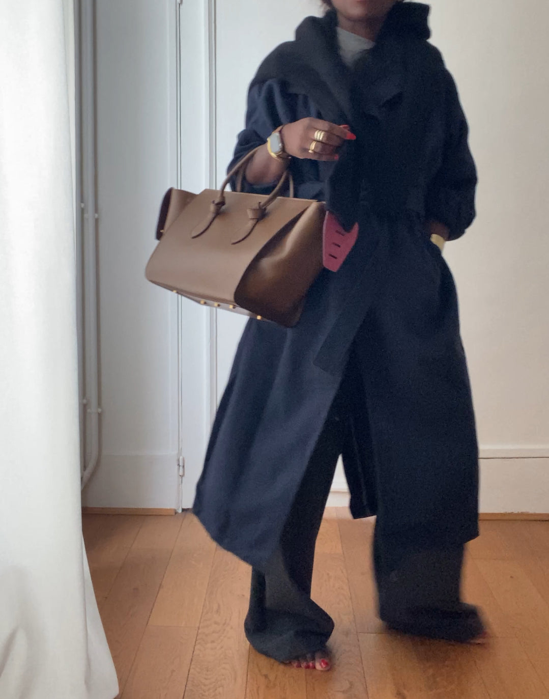 oversized trench coat ÏLYA marine