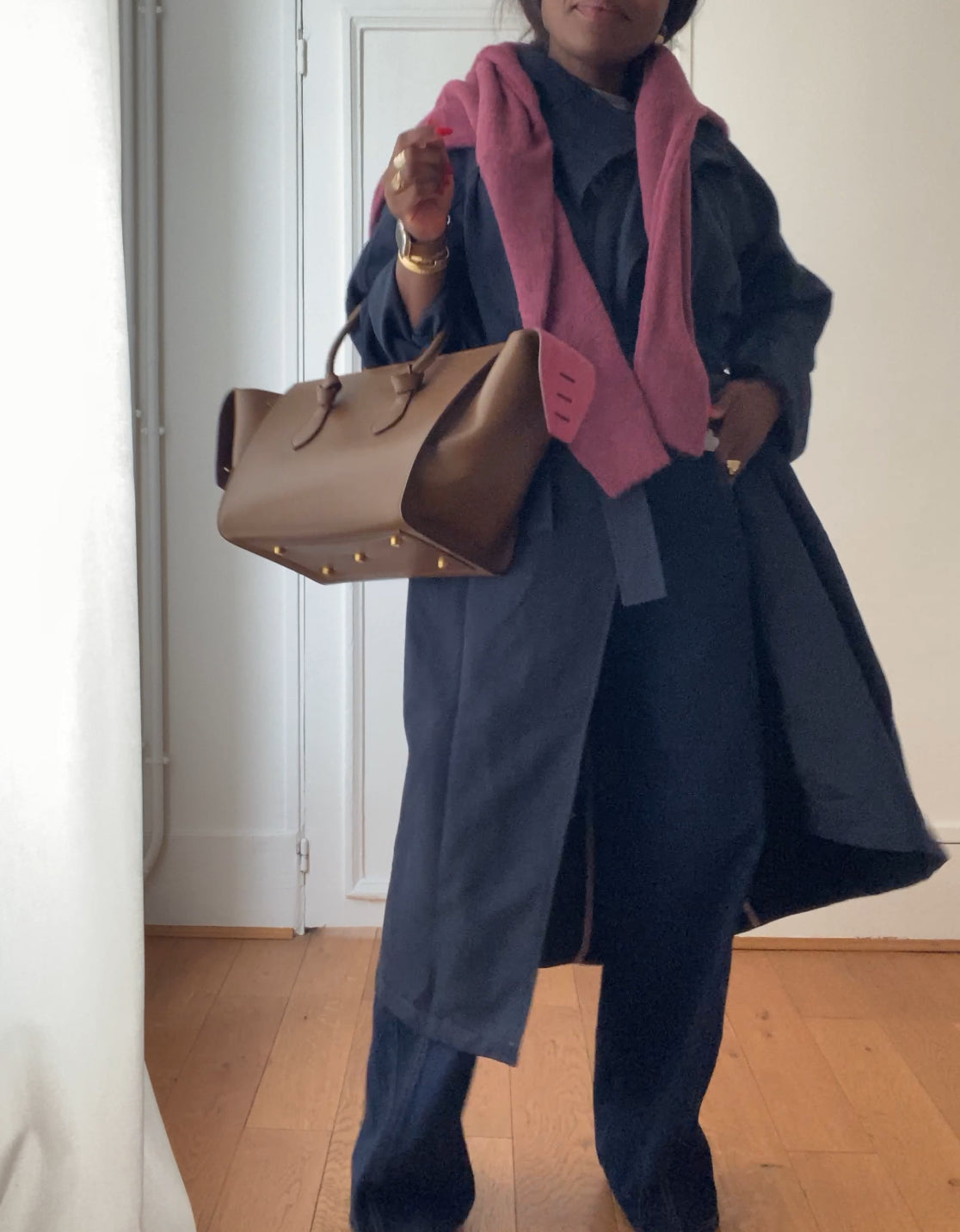 oversized trench coat ÏLYA marine