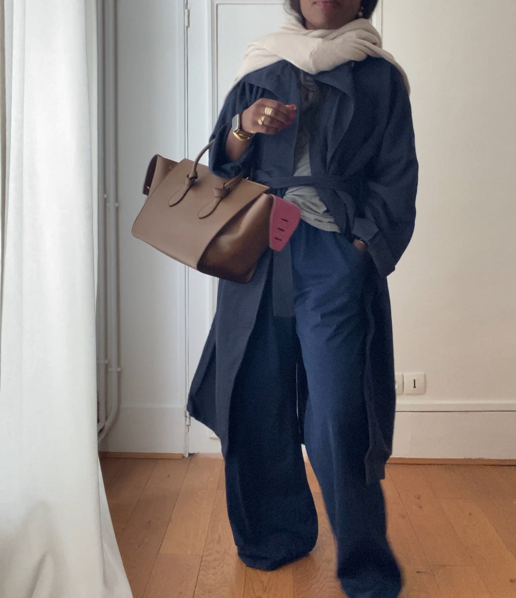 oversized trench coat ÏLYA marine