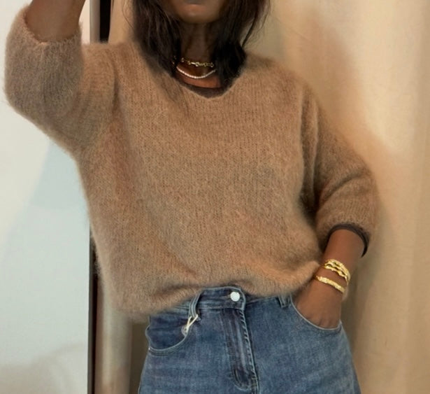 KNIT LETÍ COLOR CAMEL