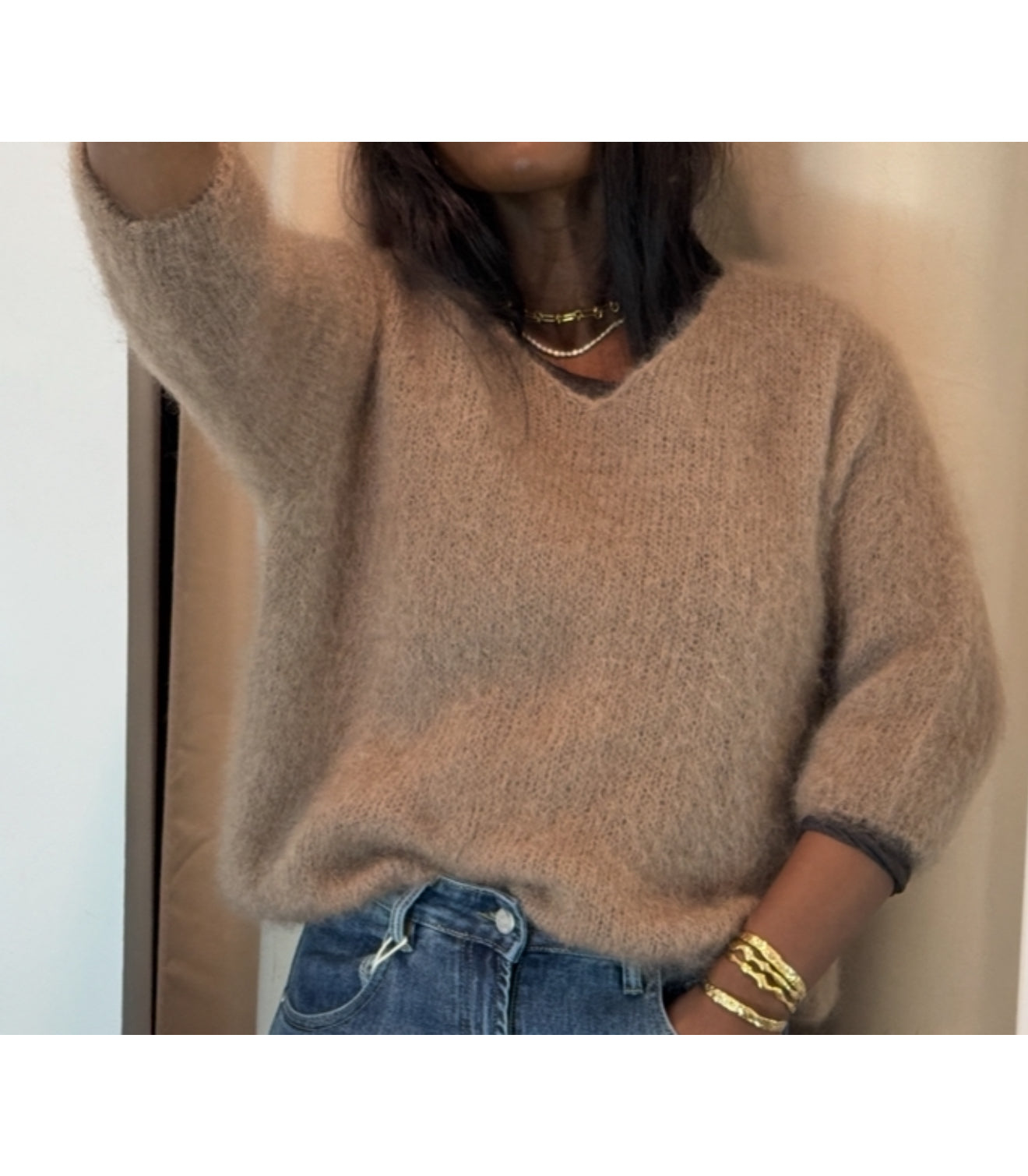 KNIT LETÍ COLOR CAMEL