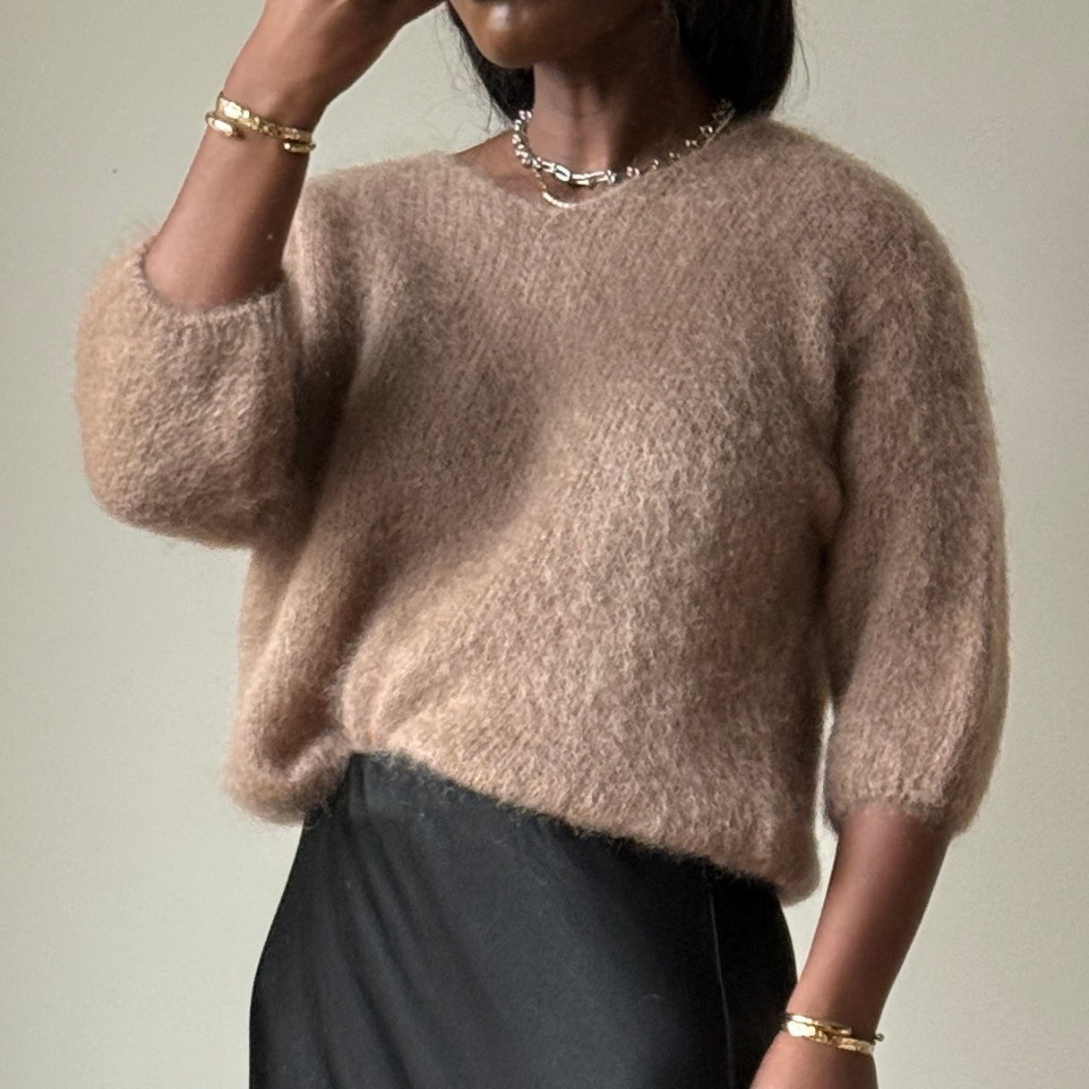 KNIT LETÍ COLOR CAMEL