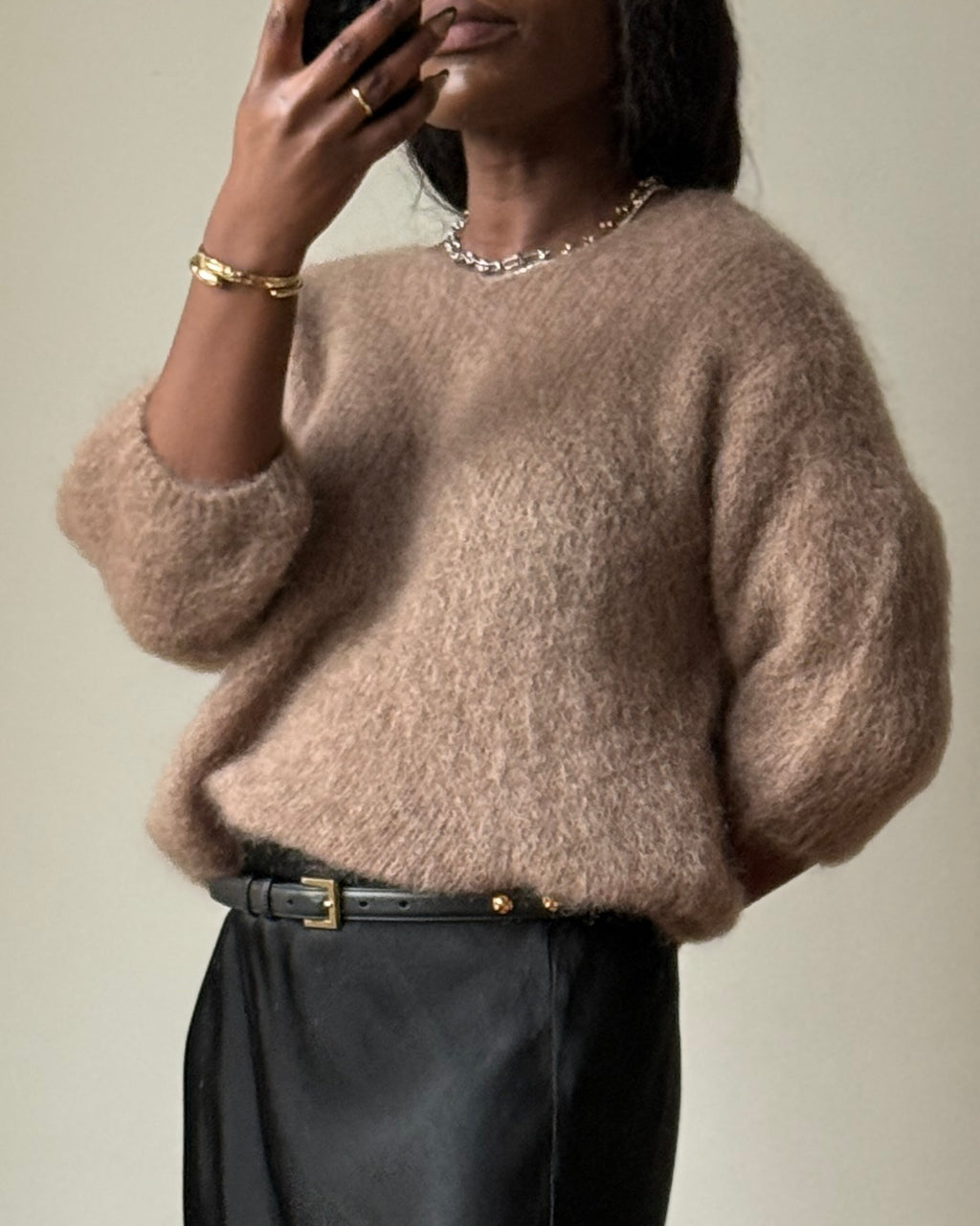 KNIT LETÍ COLOR CAMEL