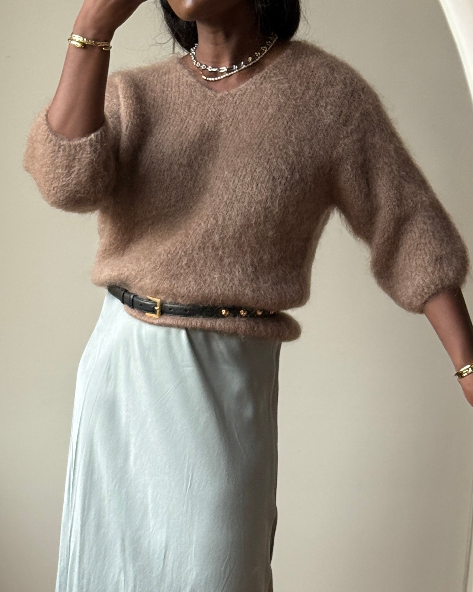 KNIT LETÍ COLOR CAMEL