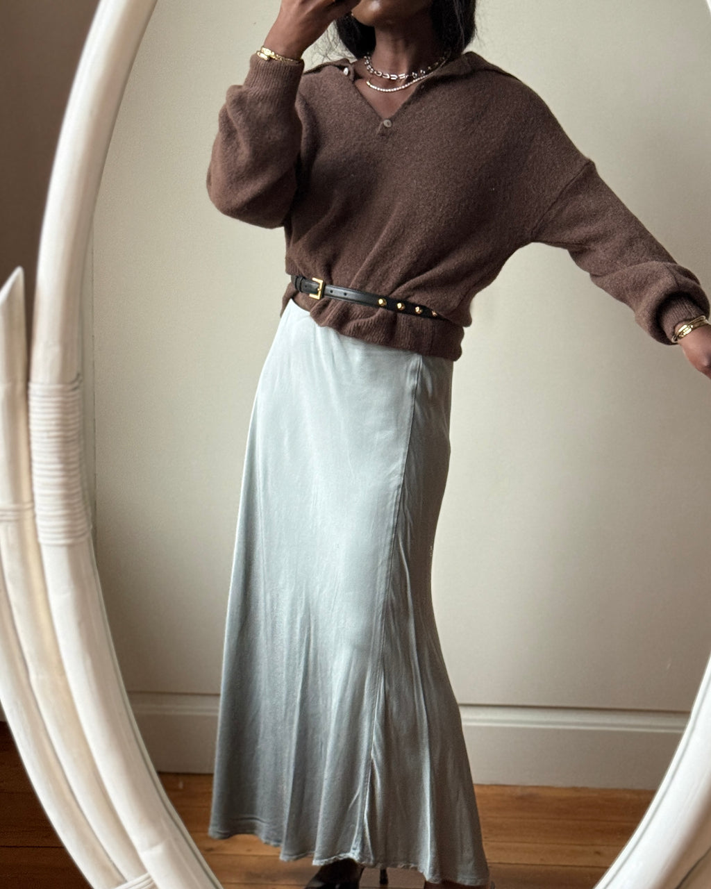 SKIRT MIRL OLIVE GREEN