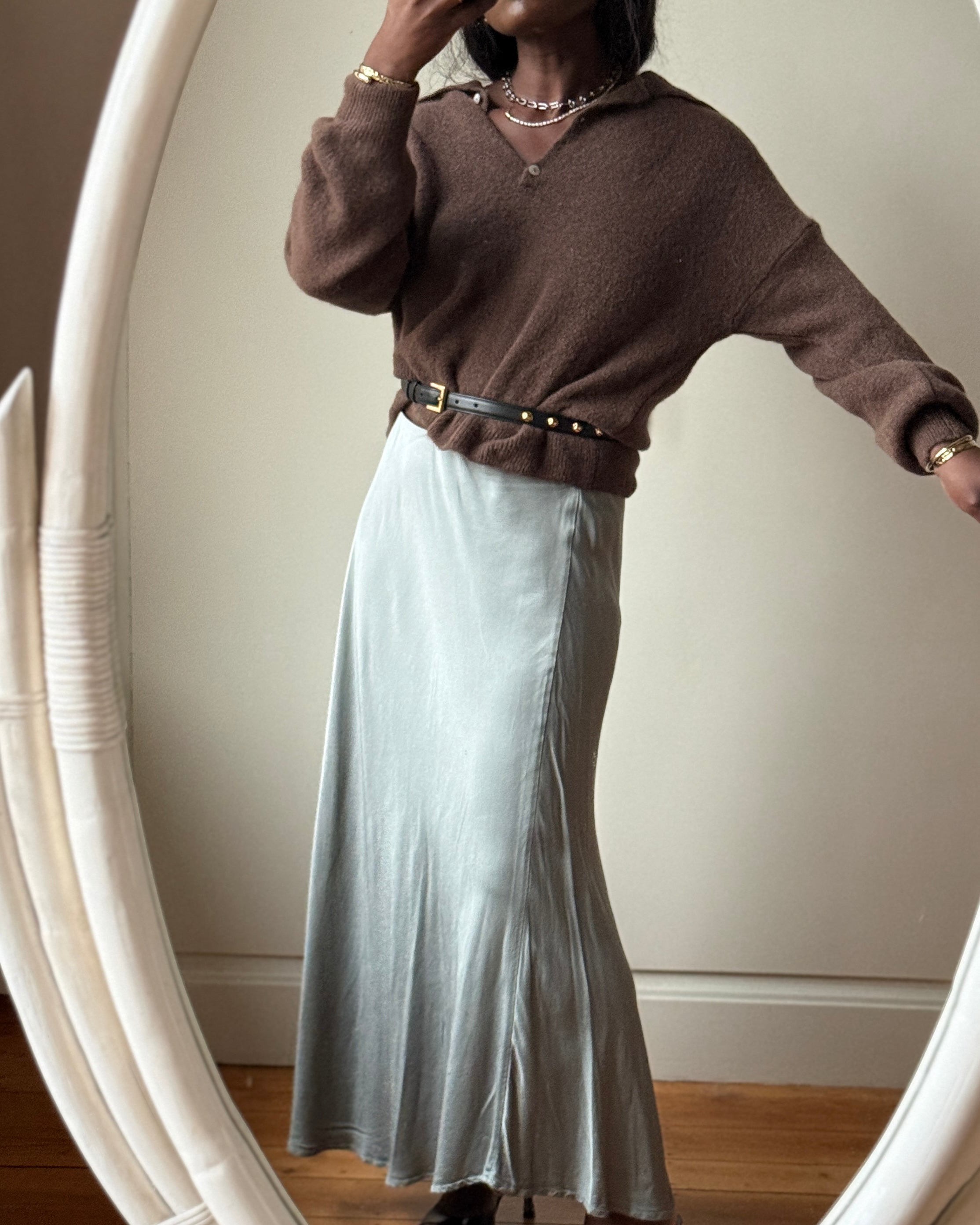 SKIRT MIRL OLIVE GREEN