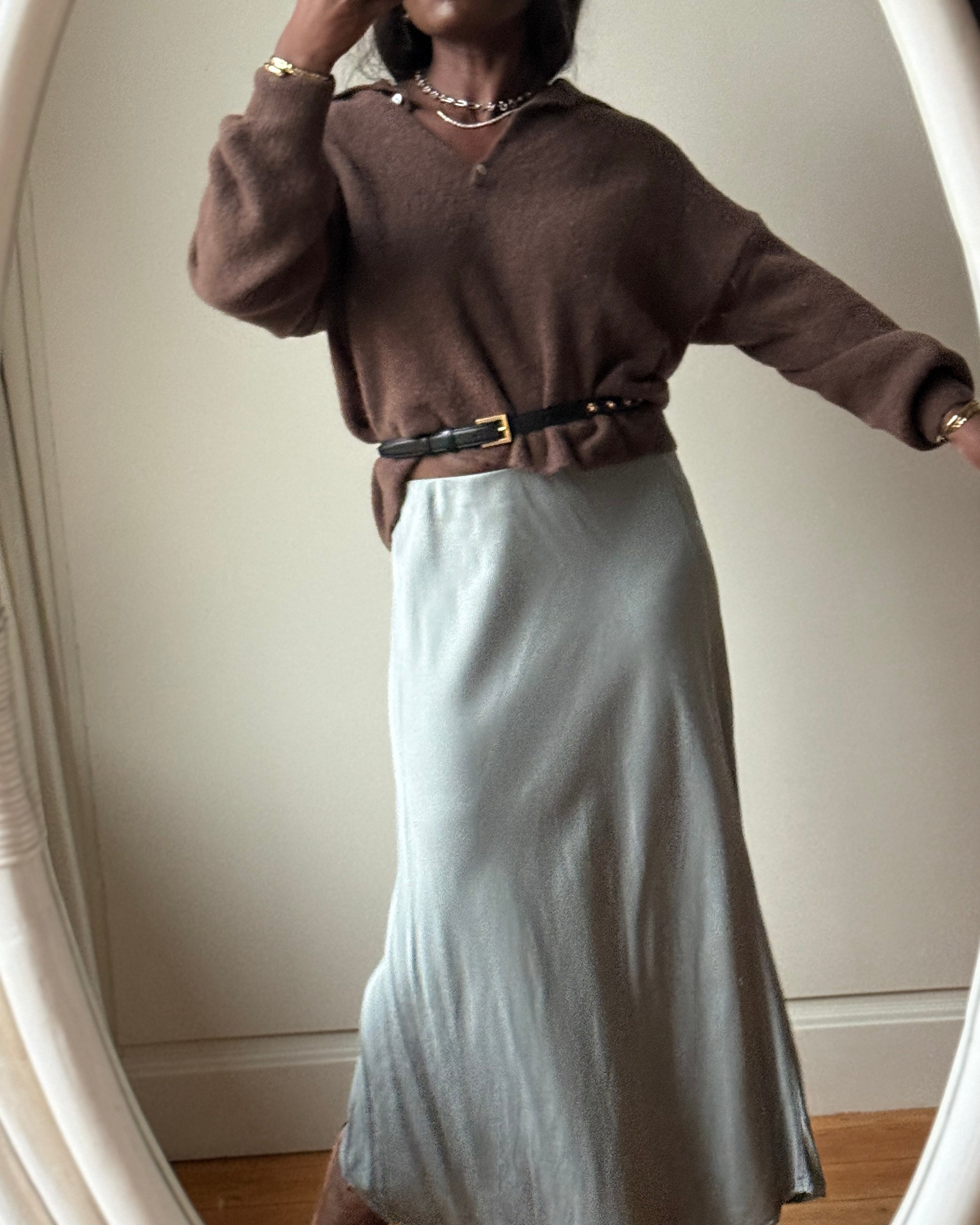 SKIRT MIRL OLIVE GREEN