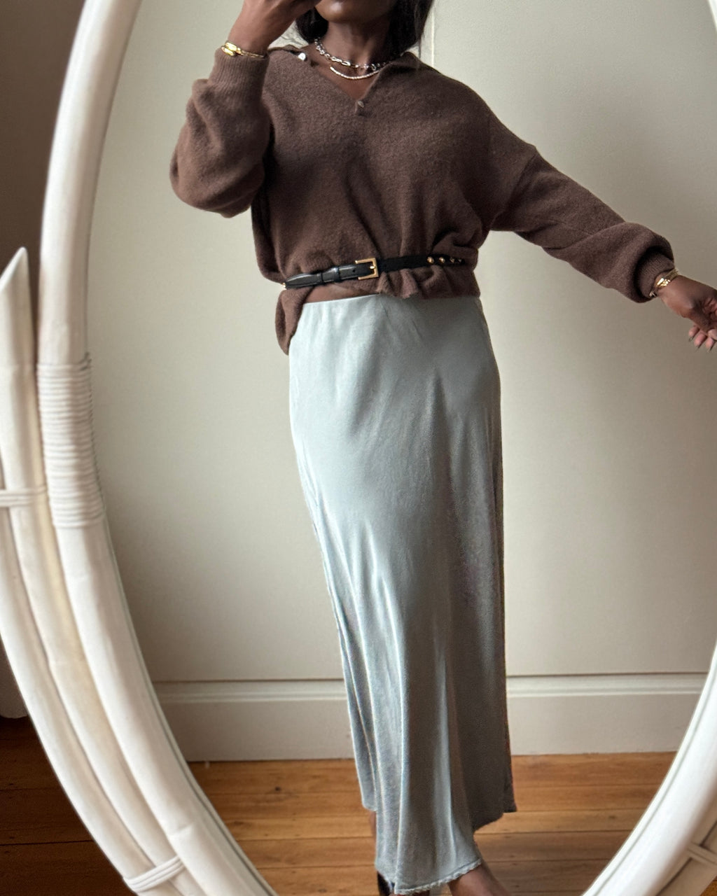 SKIRT MIRL OLIVE GREEN