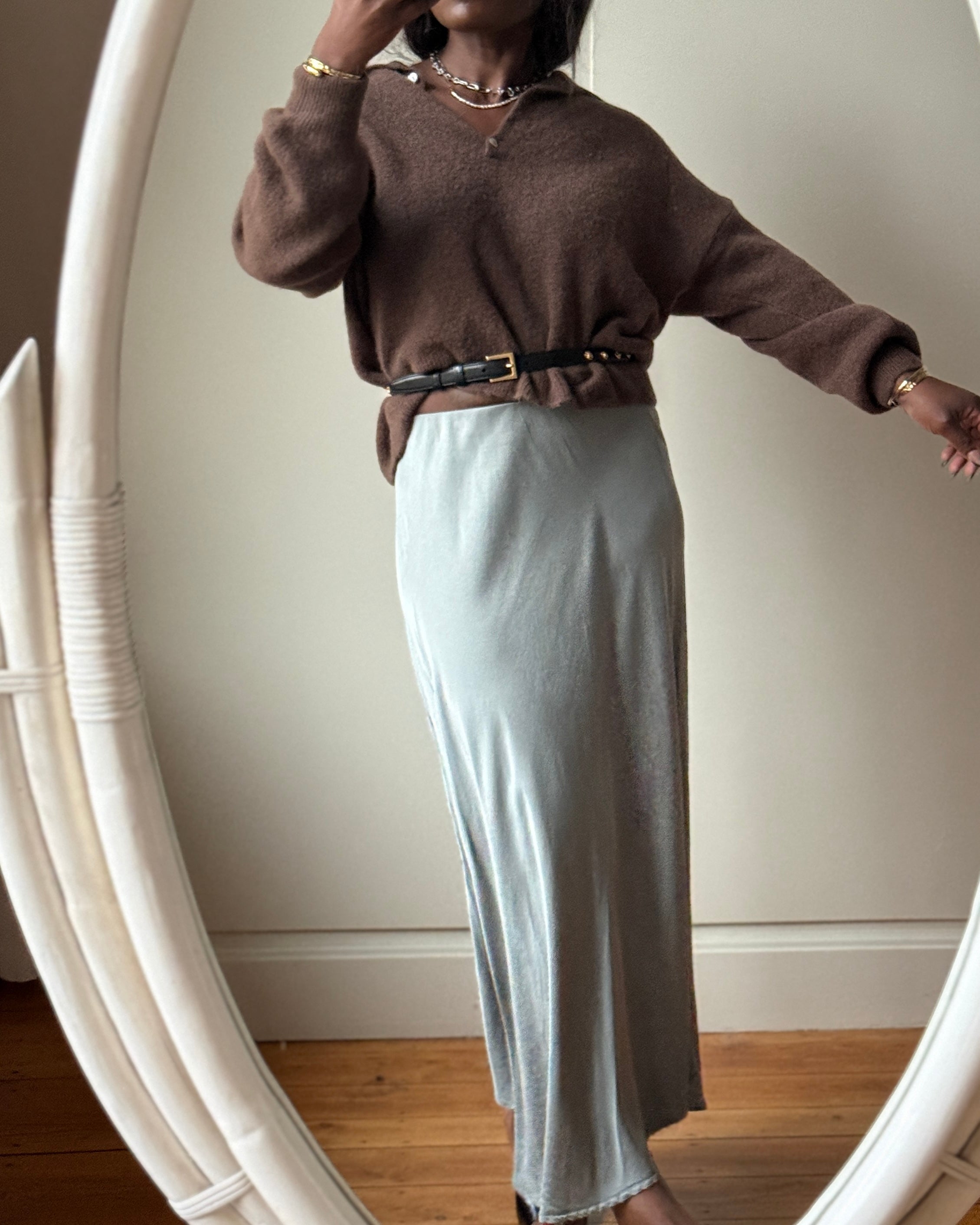 SKIRT MIRL OLIVE GREEN