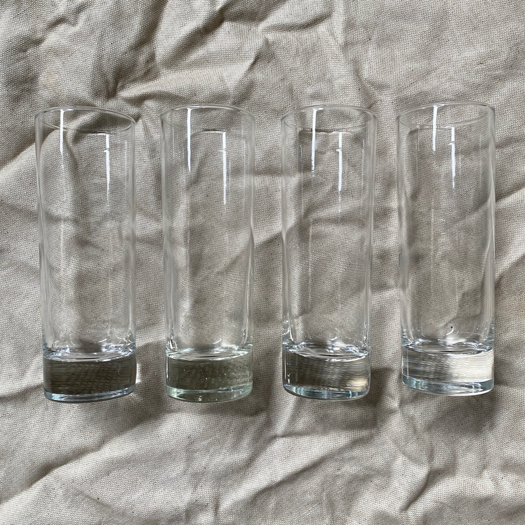 SET OF 4 LEWIS LONG DRINK GLASSES / VINTAGE