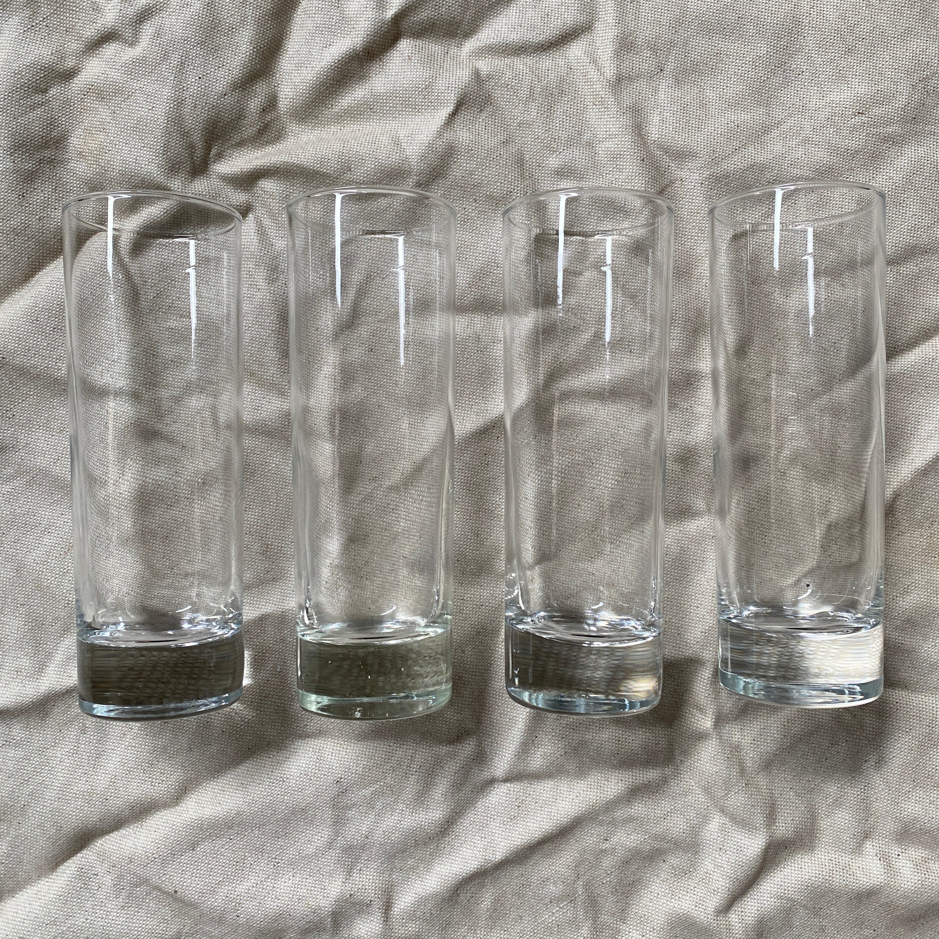 SET OF 4 LEWIS LONG DRINK GLASSES / VINTAGE