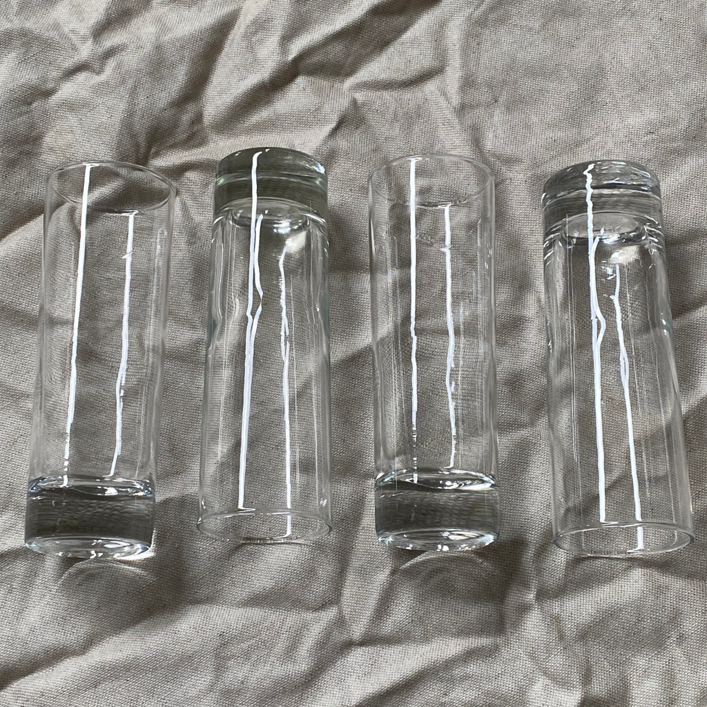 SET OF 4 LEWIS LONG DRINK GLASSES / VINTAGE