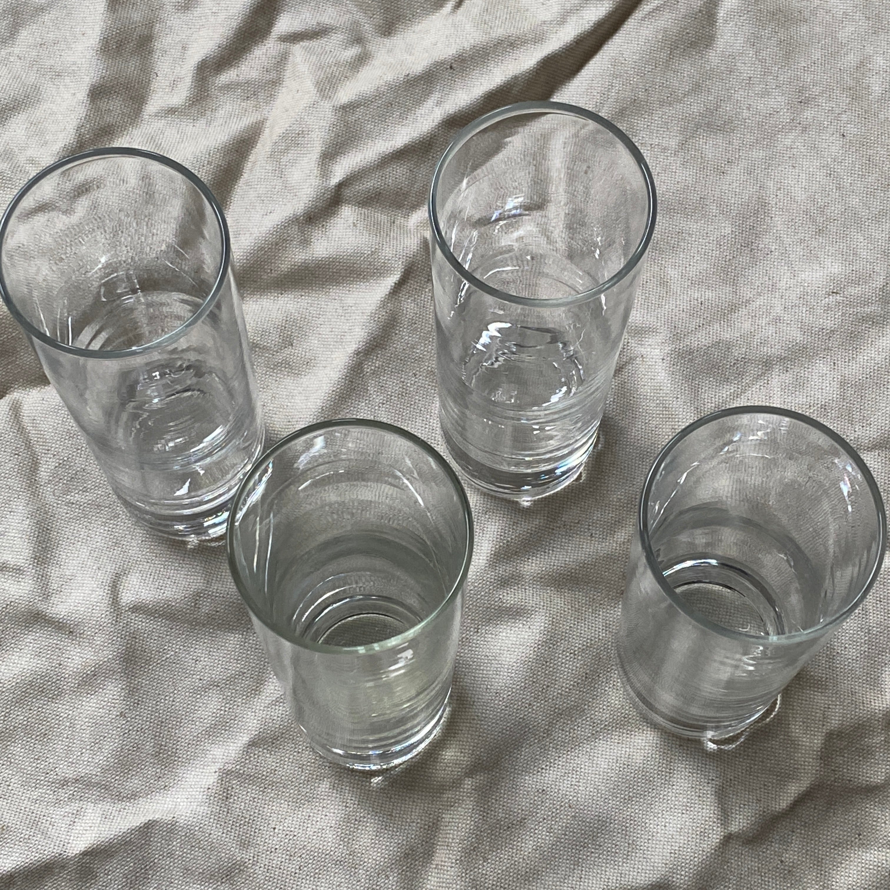 SET OF 4 LEWIS LONG DRINK GLASSES / VINTAGE