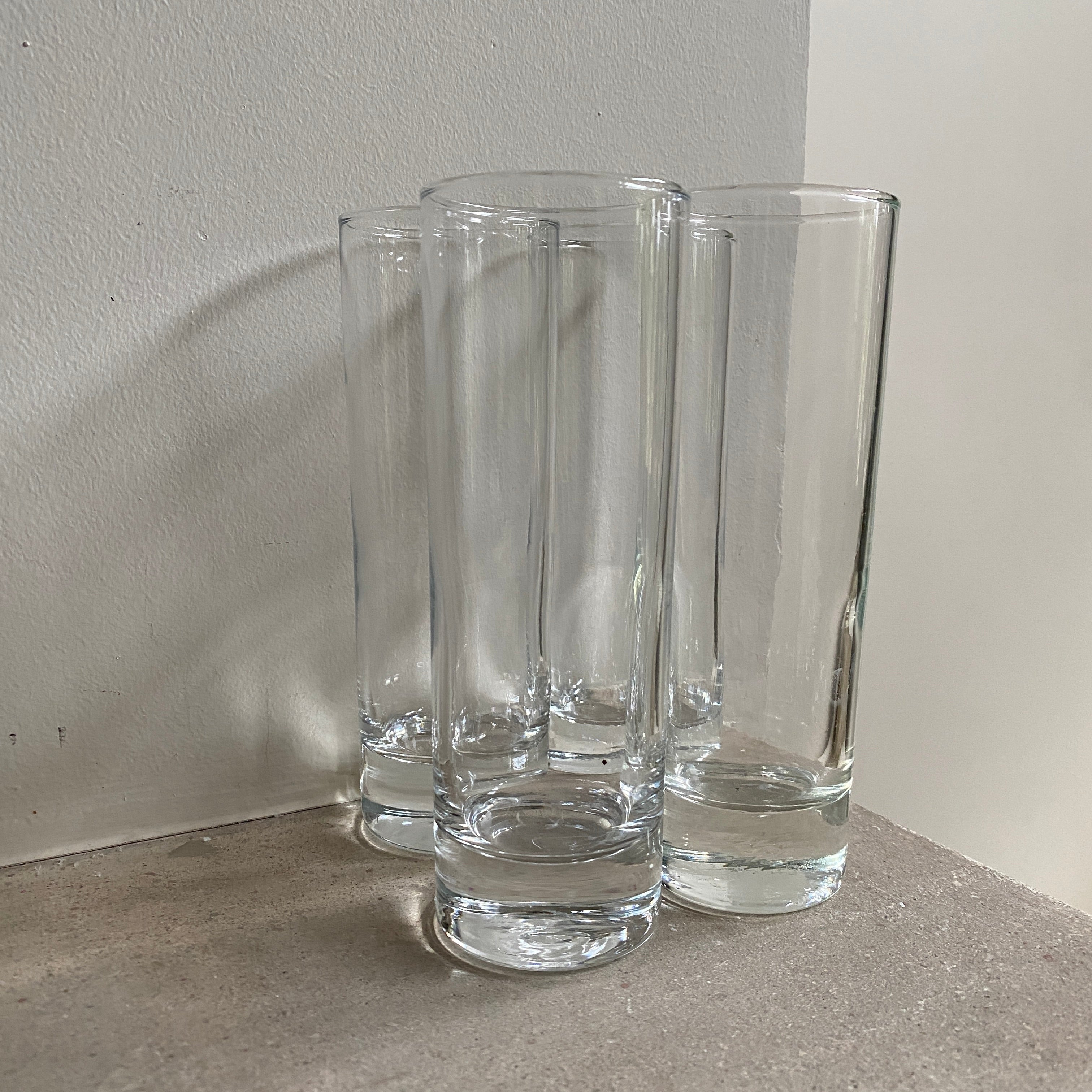 SET OF 4 LEWIS LONG DRINK GLASSES / VINTAGE